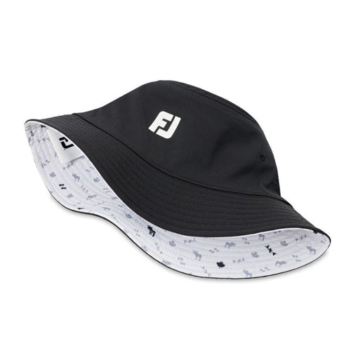 FootJoy Canada Day Reversible Bucket Hat Black/White S/M