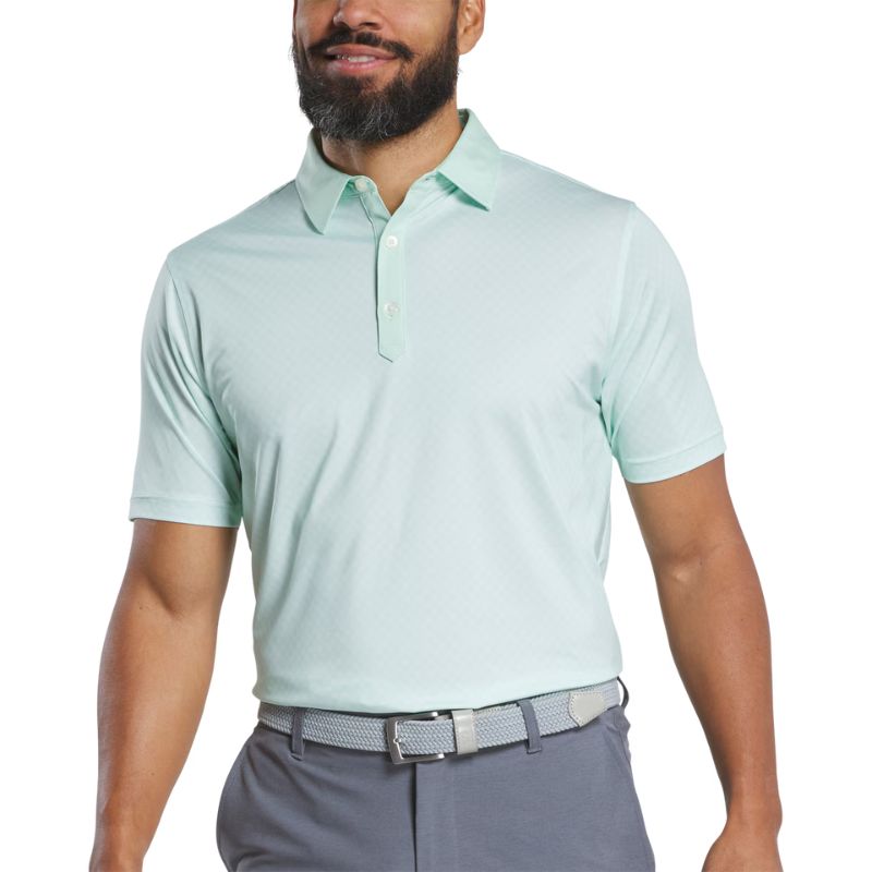 FootJoy Checker Lisle Polo - Previous Season Style Pistachio