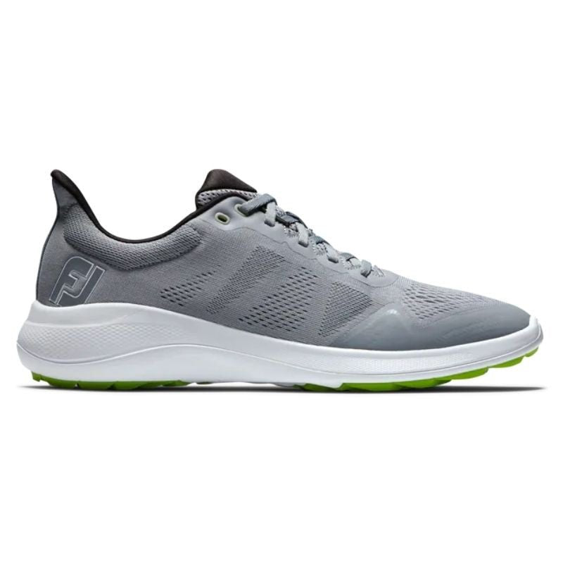 FootJoy Flex Spikeless Golf Shoe - Previous Season Gray White Lime