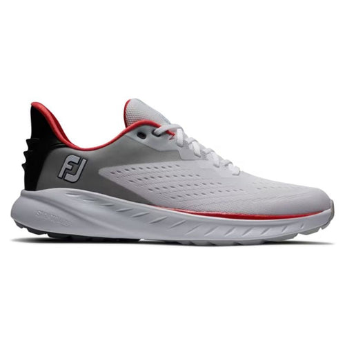 FootJoy Flex XP Spikeless Golf Shoe - Previous Season White Black Red