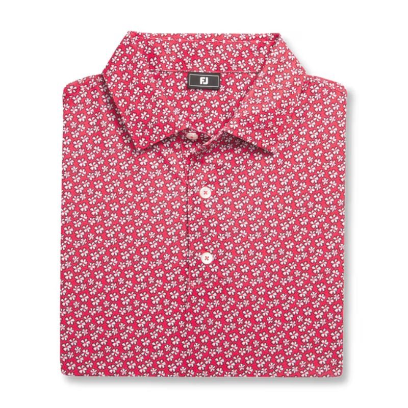 FootJoy Floral Sketch Lisle Polo - Previous Season Style