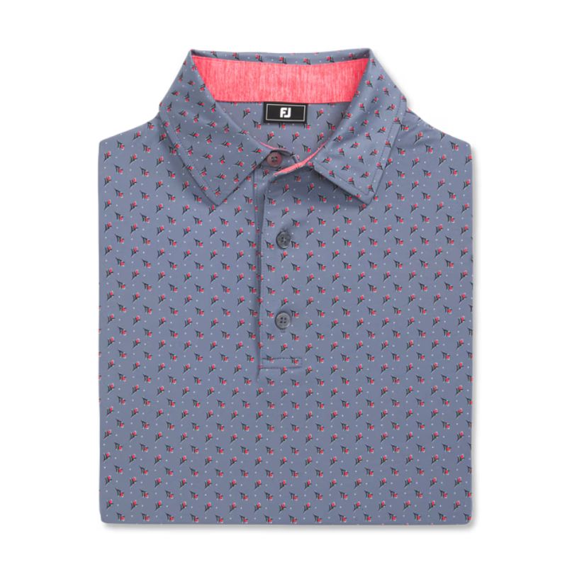 FootJoy Flower Bud Lisle Polo - Previous Season Style