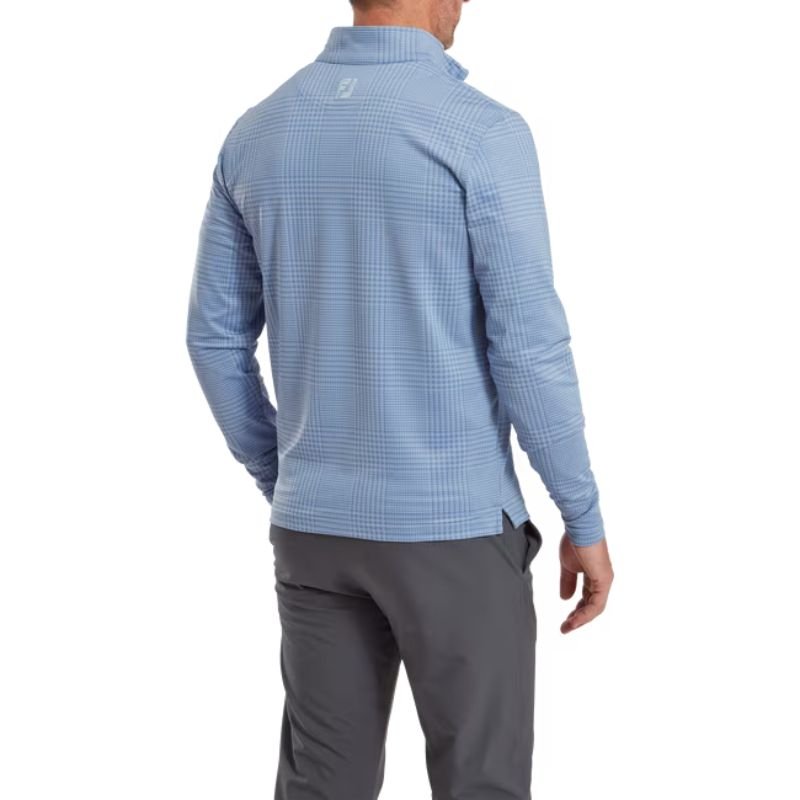 FootJoy Glen Plaid Printed Jersey Mid-Layer 1/4 Zip