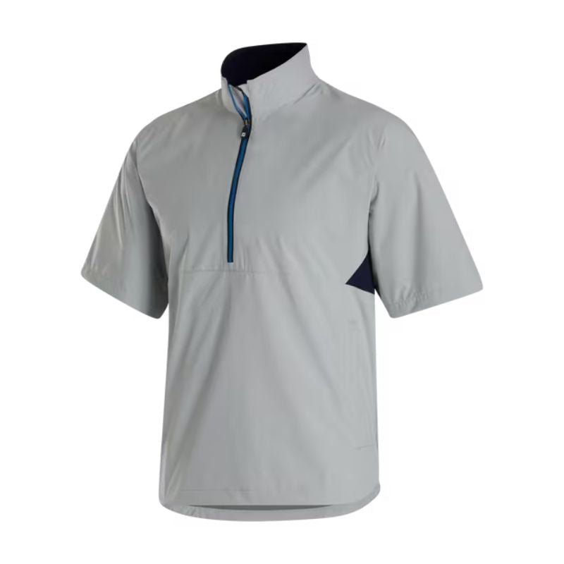 FootJoy HydroLite X Short Sleeve Rain Shirt Grey/Navy SMALL