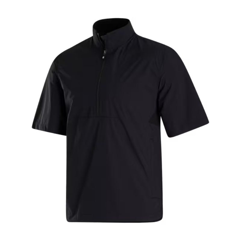FootJoy HydroLite X Short Sleeve Rain Shirt Black SMALL