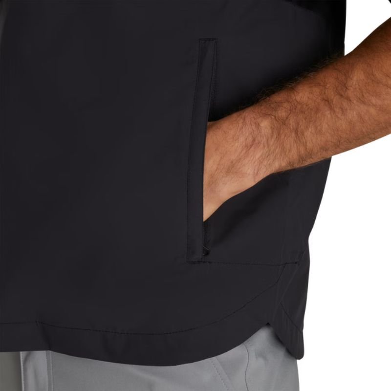 FootJoy HydroLite X Short Sleeve Rain Shirt Black SMALL