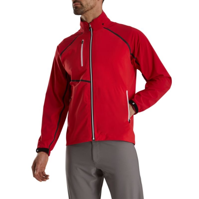 FootJoy HyrdoTour Rain Jacket - Previous Season Red Tonal SMALL