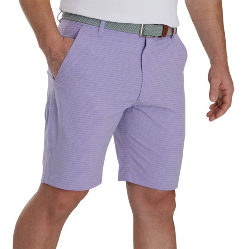 FootJoy Lightweight Heather Stripe Shorts Heathered Thistle