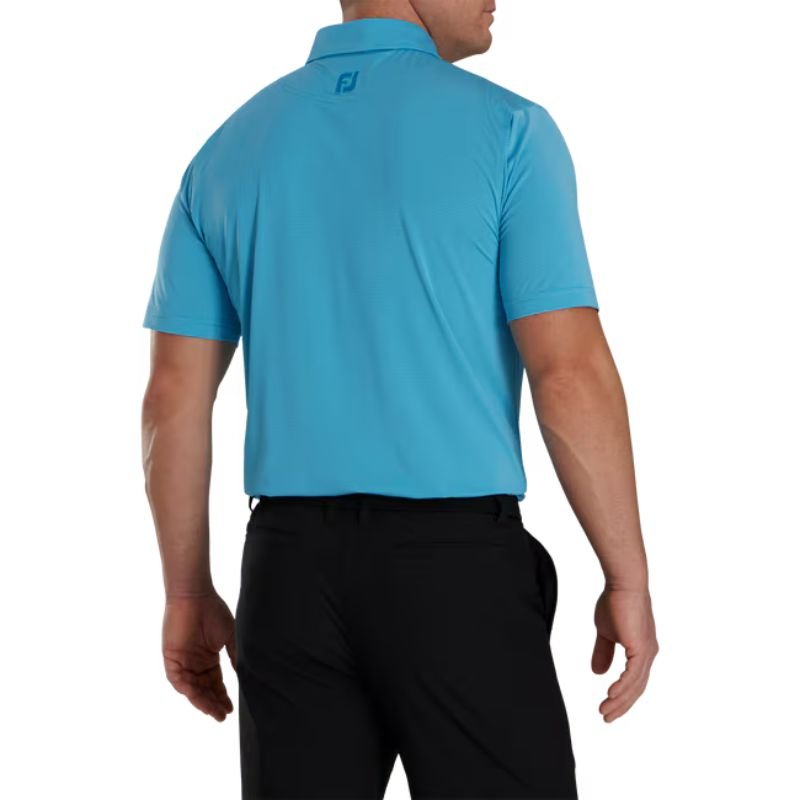 FootJoy Micro Feeder Stripe Lisle Self Collar Polo - Previous Season Style