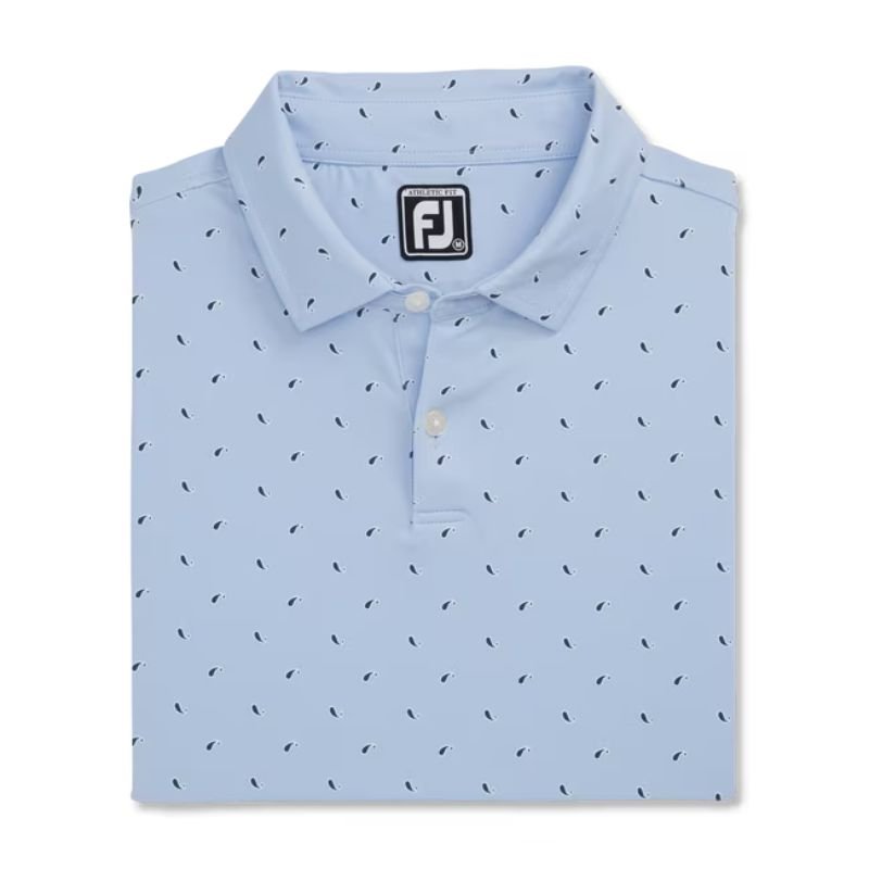 FootJoy Paisley Print Lisle Self Collar Polo - Previous Season Style
