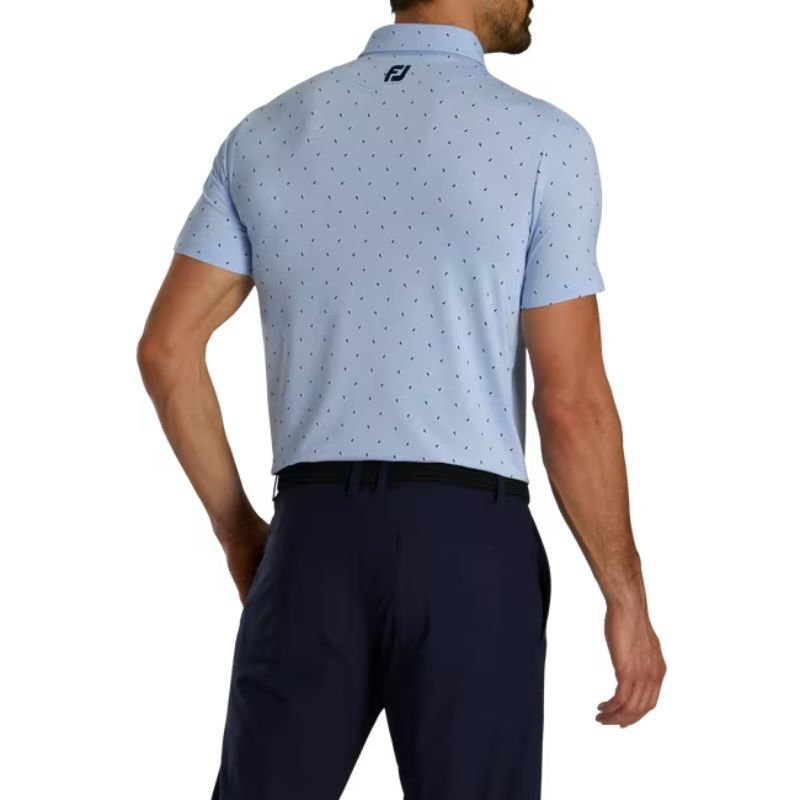 FootJoy Paisley Print Lisle Self Collar Polo - Previous Season Style