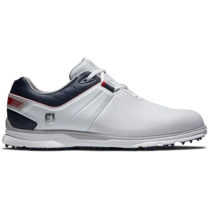 FootJoy Pro SL Spikeless Golf Shoe White Navy Red