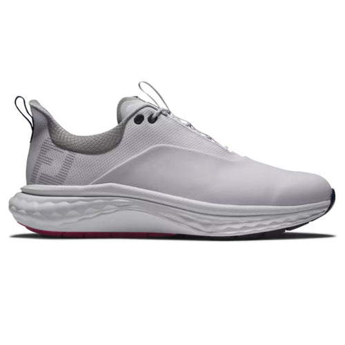FootJoy Quantum Spikeless Golf Shoe - Previous Season White Blue Pink