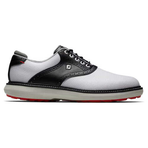FootJoy Traditions Spikeless Golf Shoe - Previous Season White Black