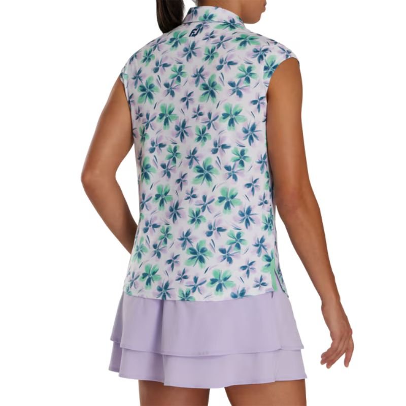 FootJoy Women's Cap Sleeve Floral Polo