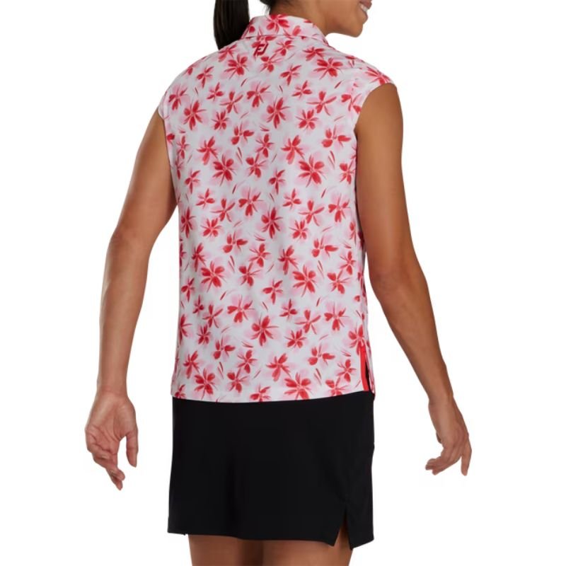FootJoy Women's Cap Sleeve Floral Polo