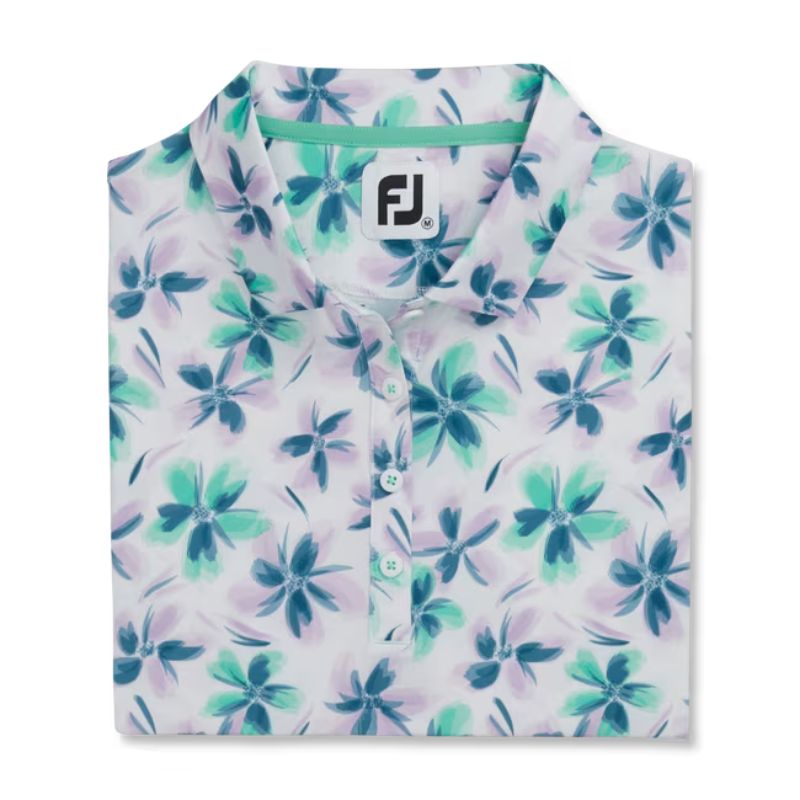 FootJoy Women's Cap Sleeve Floral Polo