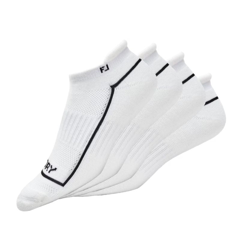 FootJoy Women's ProDry Roll Tab Socks - 2-Pack White OSFA (US W 6-9)