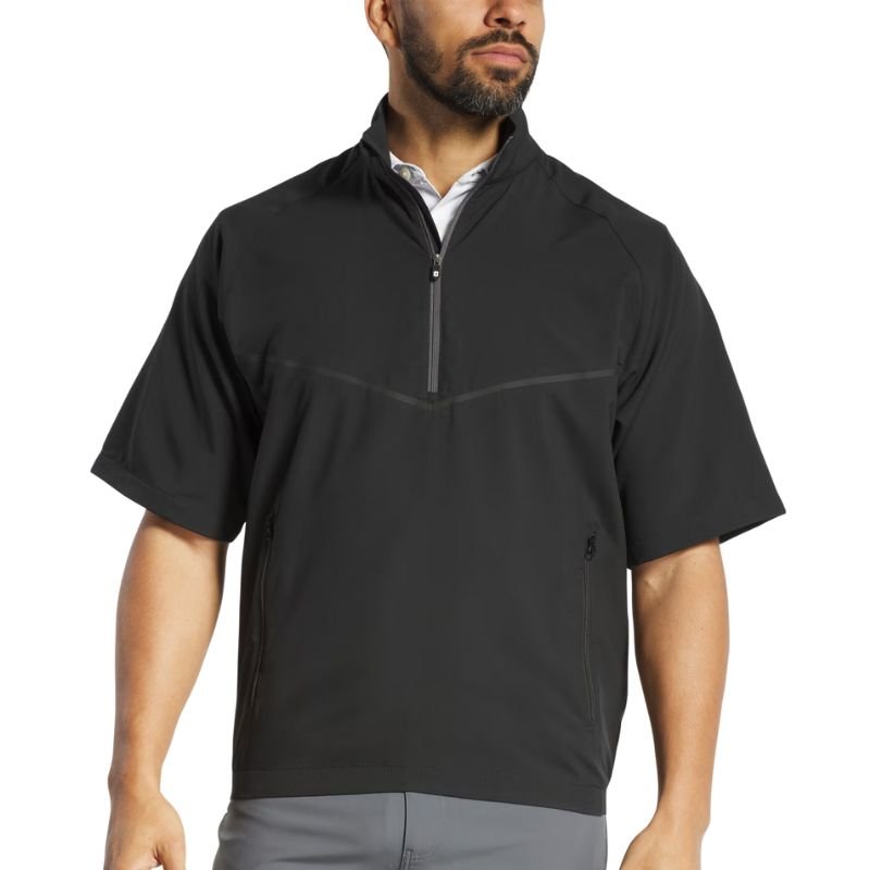 FootJoy Zephyr Short Sleeve Windshirt Black