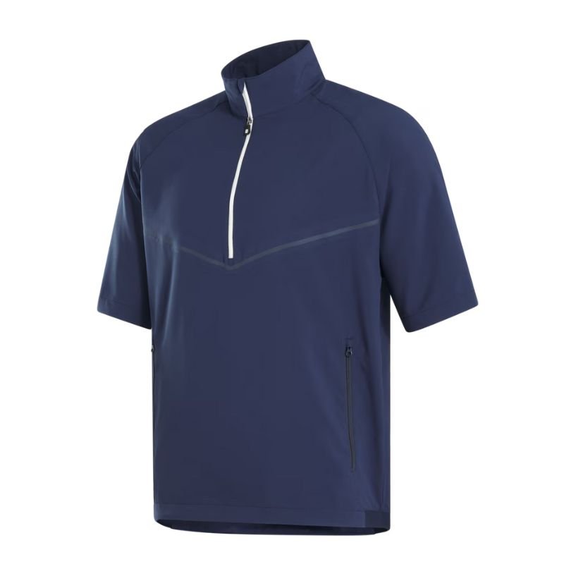 FootJoy Zephyr Short Sleeve Windshirt Navy
