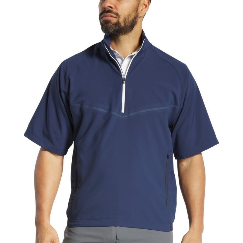 FootJoy Zephyr Short Sleeve Windshirt Navy