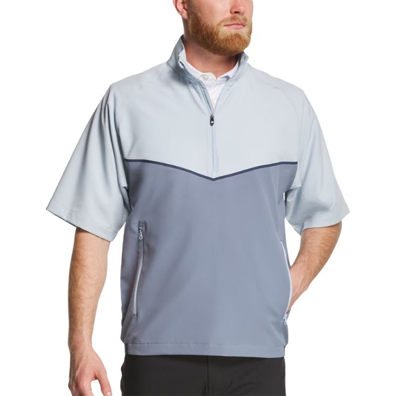 FootJoy Zephyr Short Sleeve Windshirt Niagra/Flint
