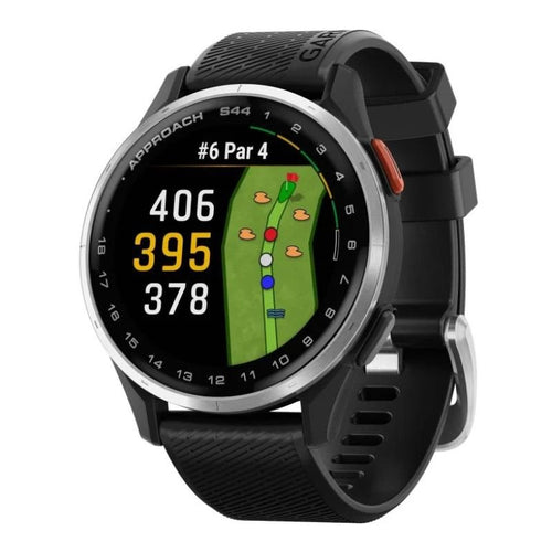 Garmin Approach S44 GPS Golf Smart Watch - 43mm Silver Black 43mm