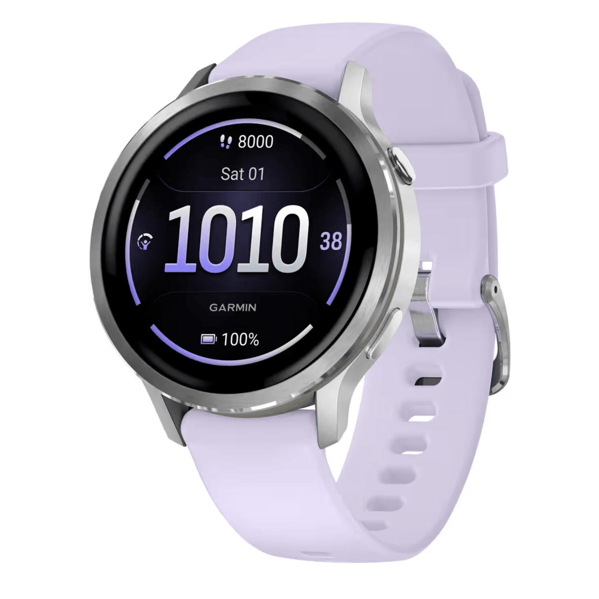 Garmin Venu 4 Golf/Lifestyle Smart Watch - 41mm Silver Periwinkle 41mm