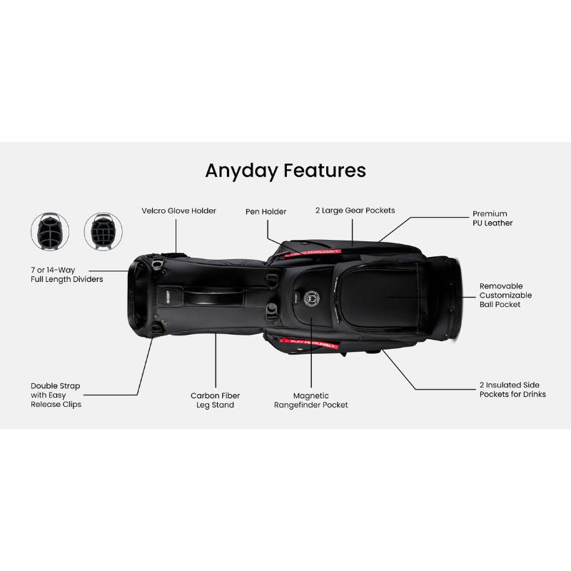 Ghost Golf ANYDAY 14-Way Stand Bag