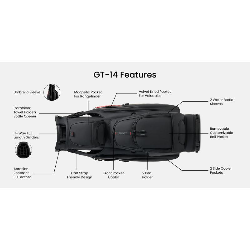 Ghost Golf GT-14 14-Way Cart Bag