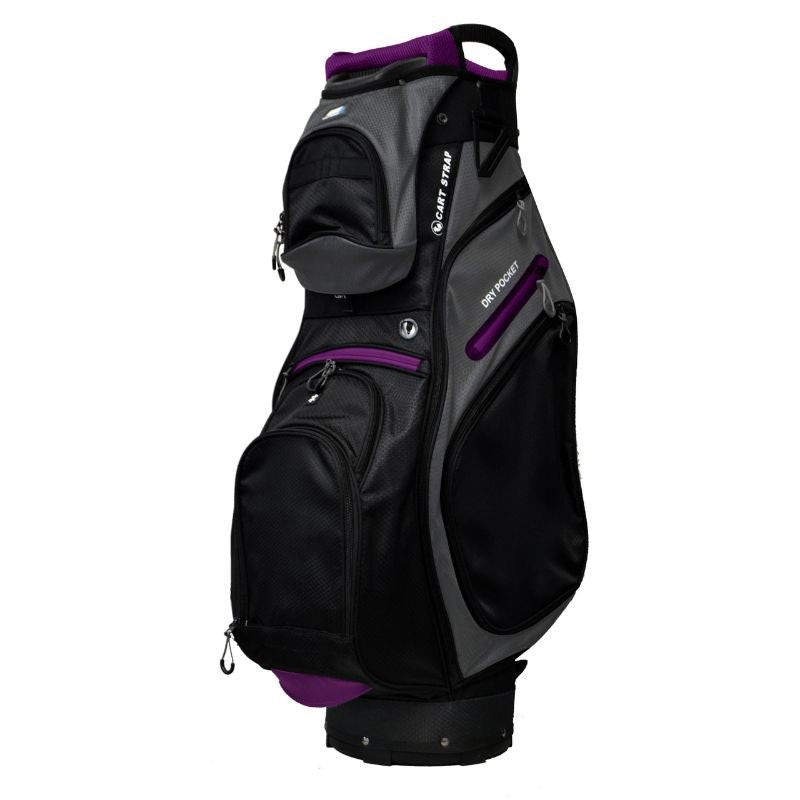 Golf Trends Country Club Cart Bag Black Charcoal Purple