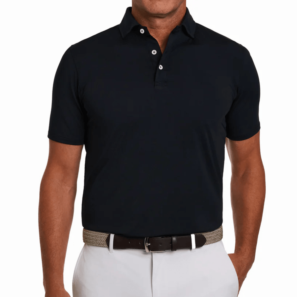 Holderness & Bourne The Anderson Polo Black