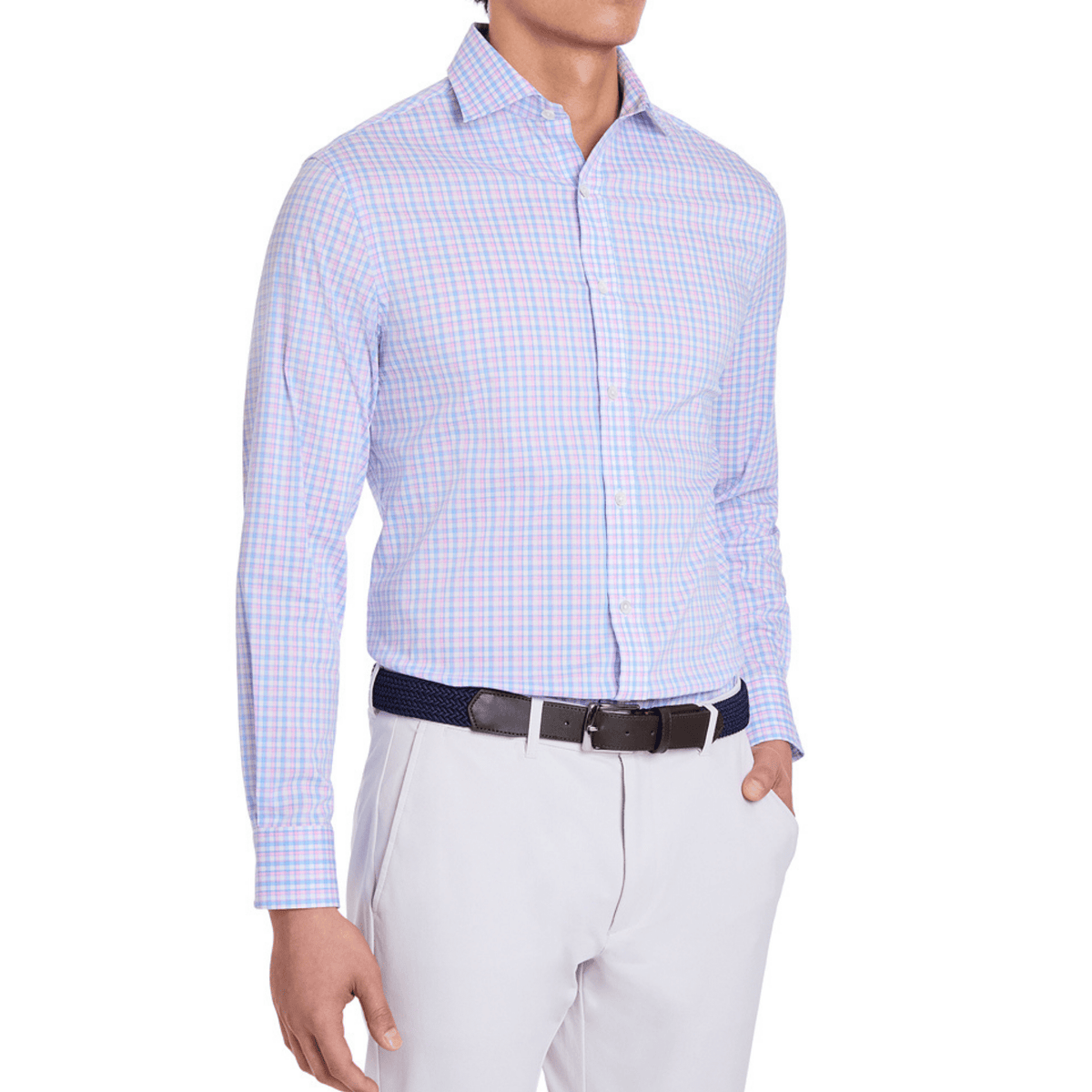 Holderness & Bourne The Flynn Button Down Long Sleeve Scotch Pink