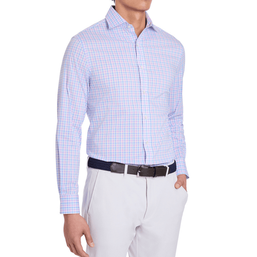 Holderness & Bourne The Flynn Button Down Long Sleeve Scotch Pink