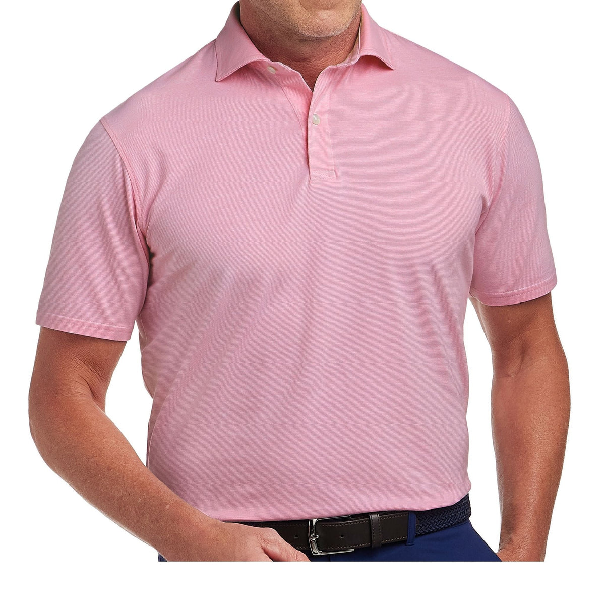 Holderness & Bourne The Holland Polo Heathered Scotch Pink