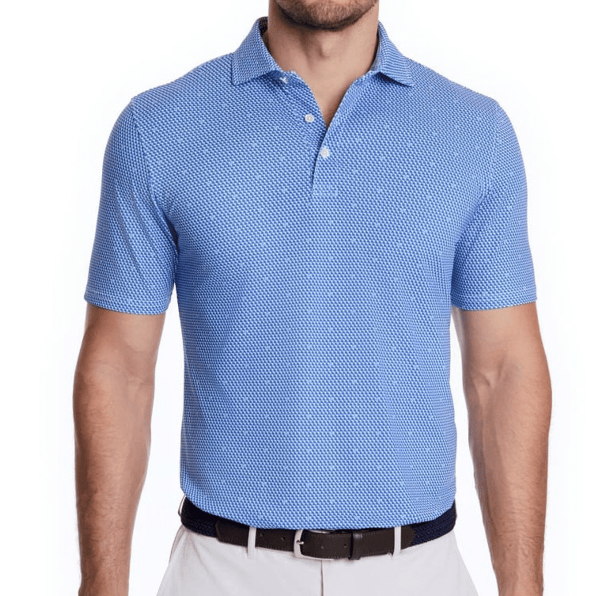 Holderness & Bourne The Jacobs Polo White Marlin Blue
