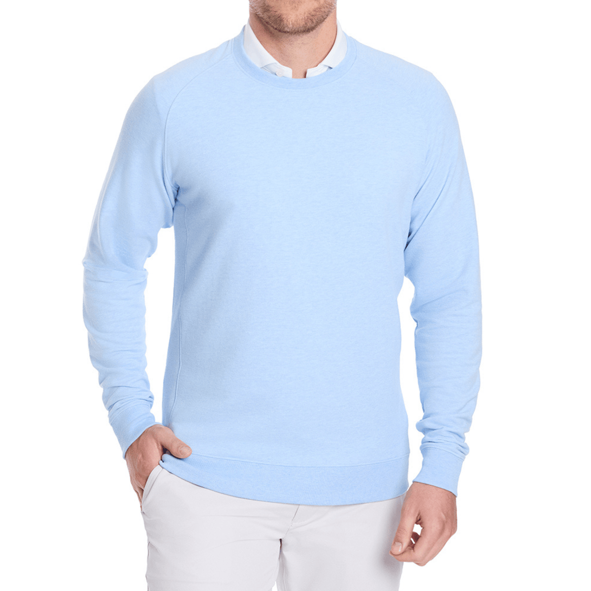 Holderness & Bourne The Kennedy Pullover Sweater Heathered Skye