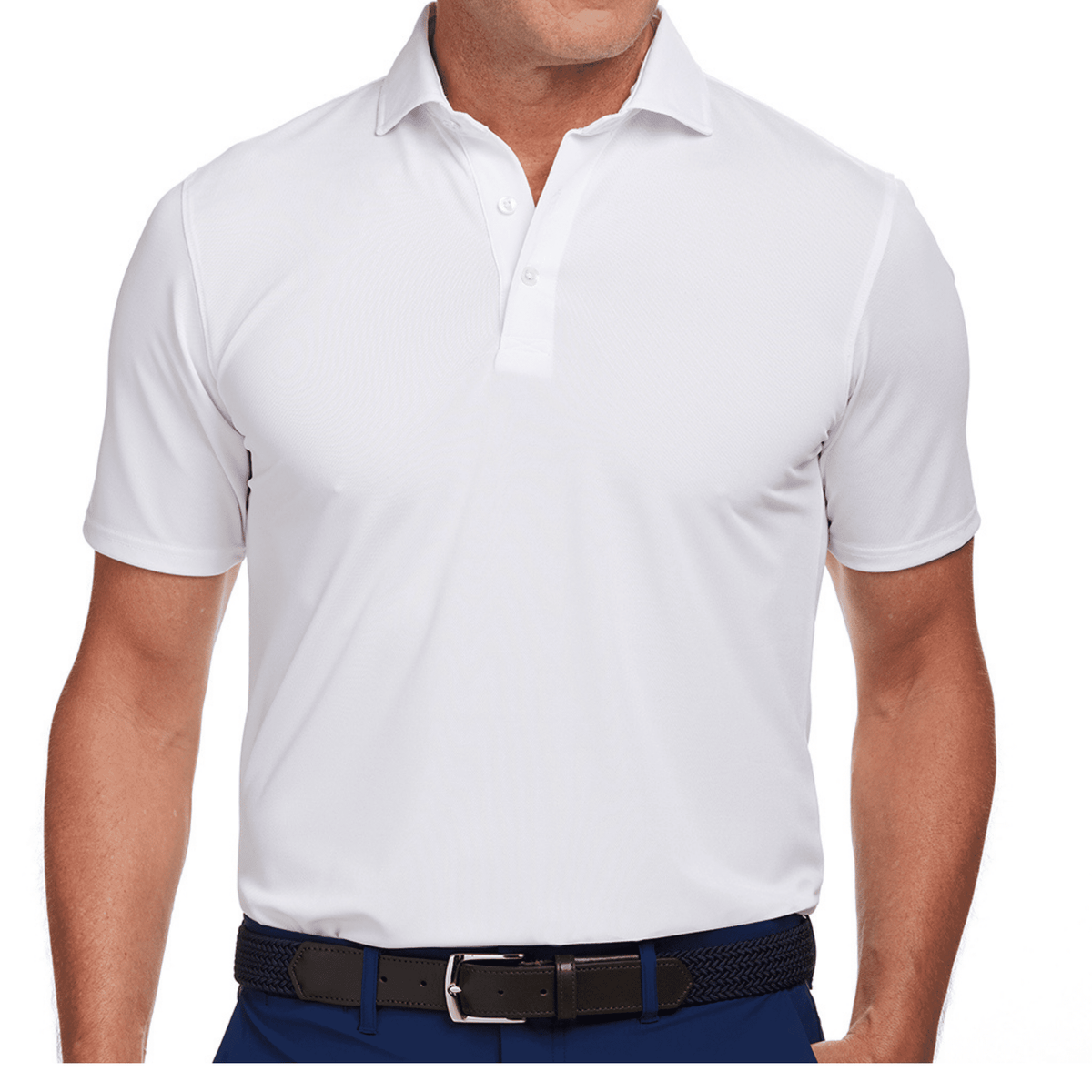 Holderness & Bourne The Macdonald Polo White MEDIUM