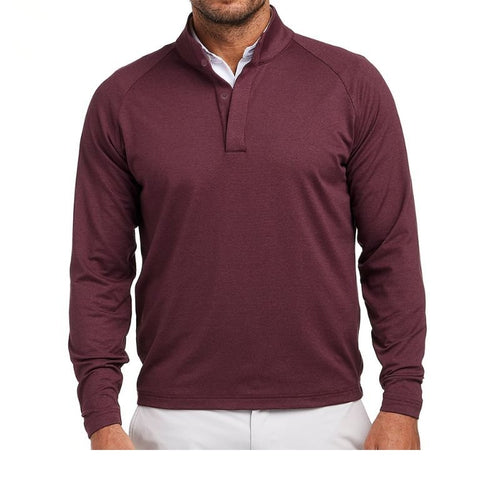Holderness & Bourne The Payne Sweater Heathered Dark Claret