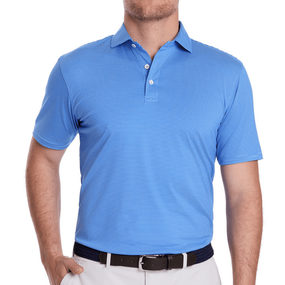 Holderness & Bourne The Perkins Polo Marlin Blue Skye