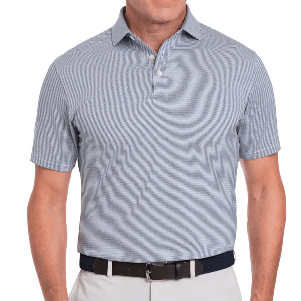 Holderness & Bourne The Perkins Polo Heathered Andover White