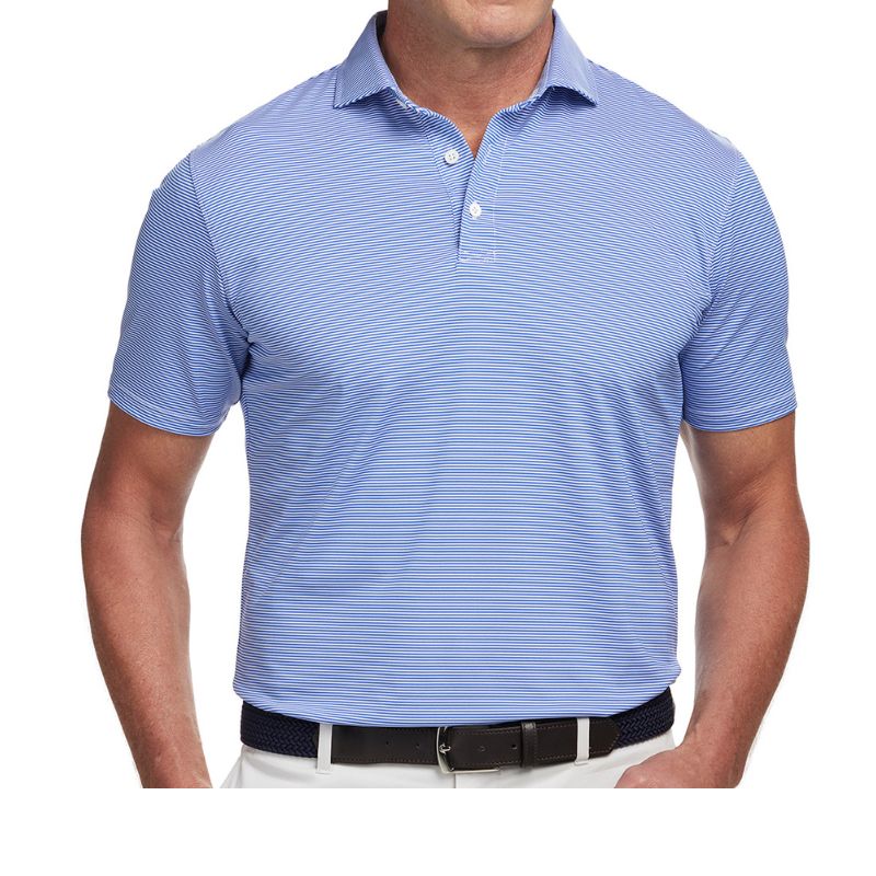 Holderness & Bourne The Perkins Polo Cobalt White