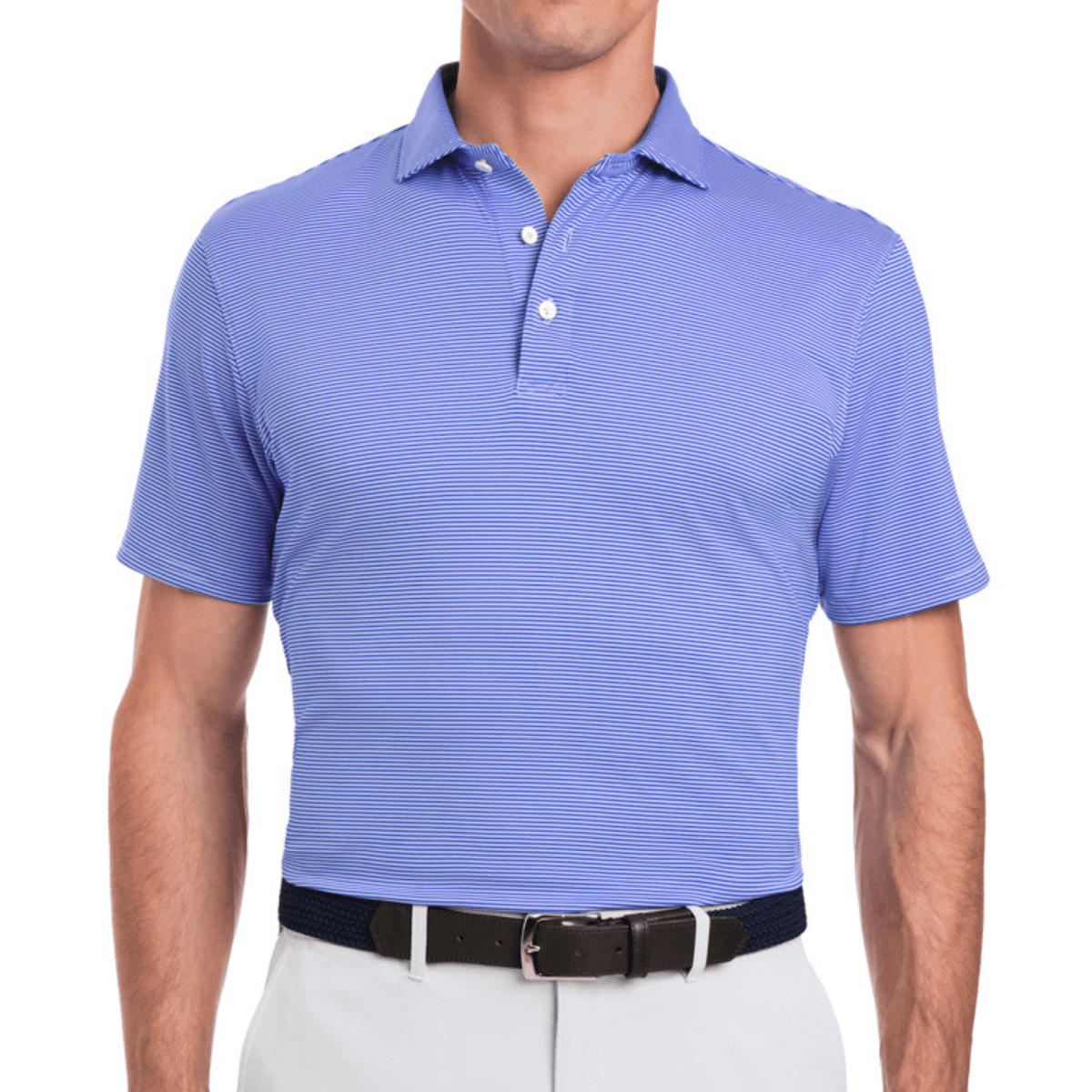 Holderness & Bourne The Perkins Polo Marlin Blue Scotch Pink