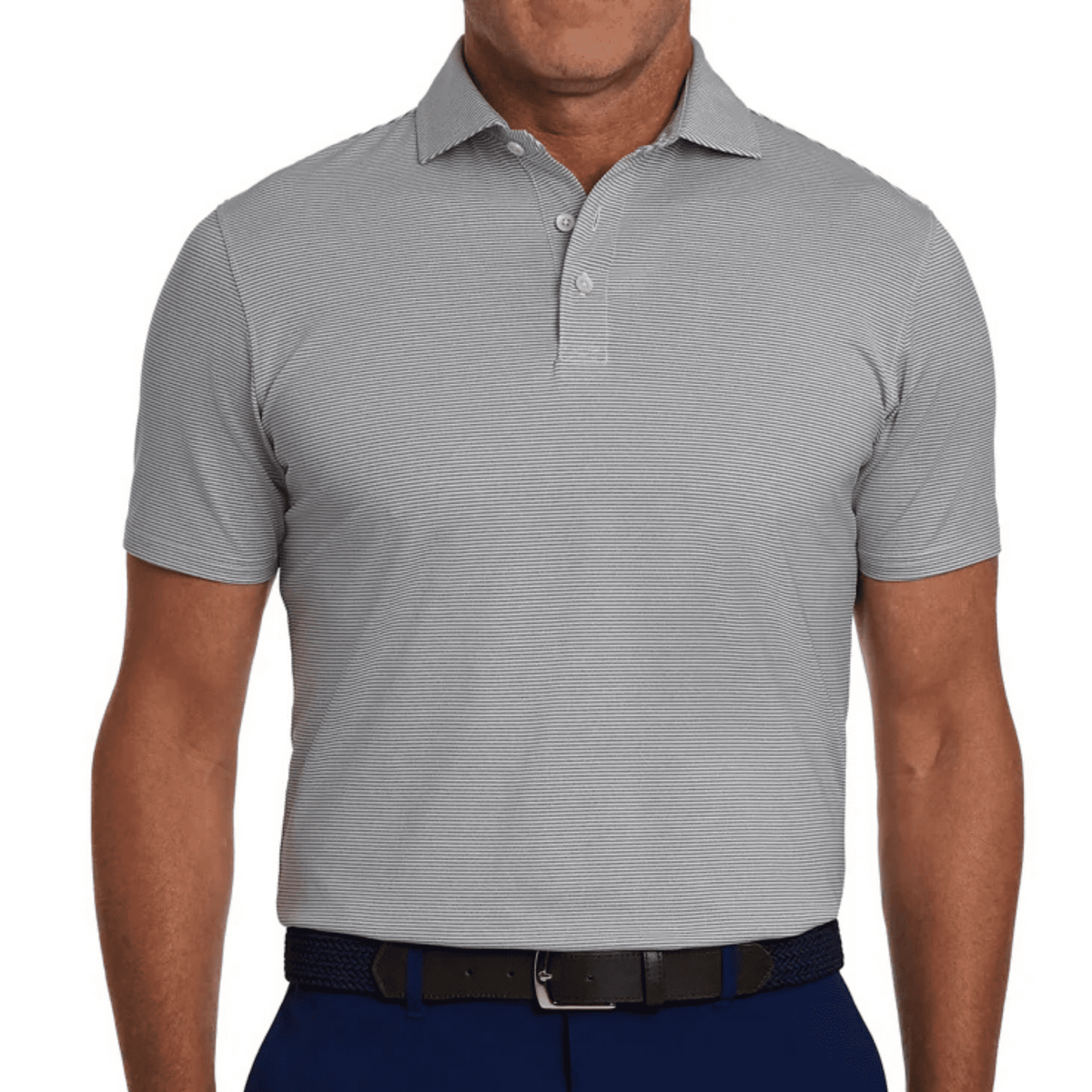 Holderness & Bourne The Perkins Polo Grey White