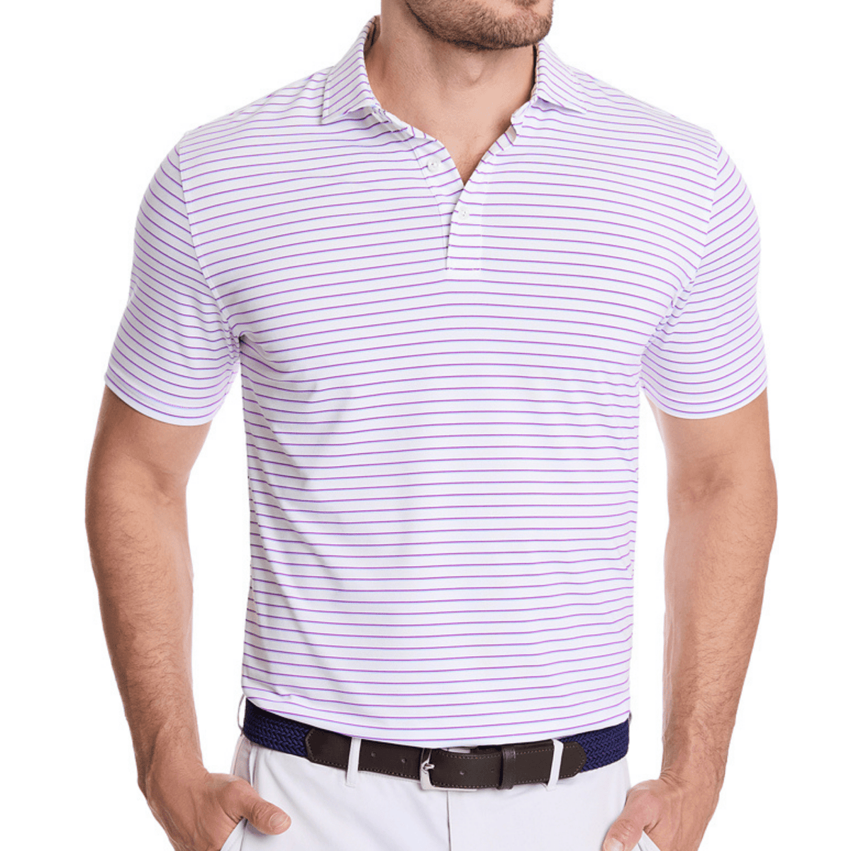 Holderness & Bourne The Springer Polo White Skye Fusion