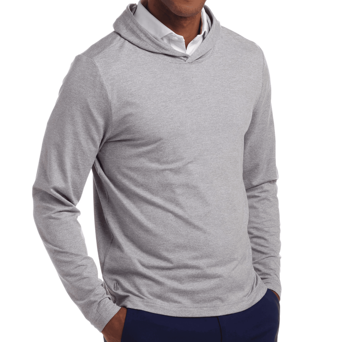 Holderness & Bourne The Stowe Hoodie Heathered Grey MEDIUM