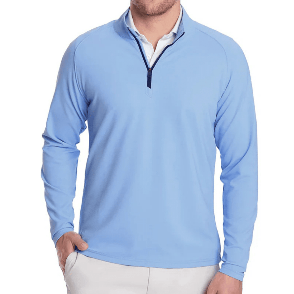 Holderness & Bourne The Stuart 1/4 Zip Sweater Skye