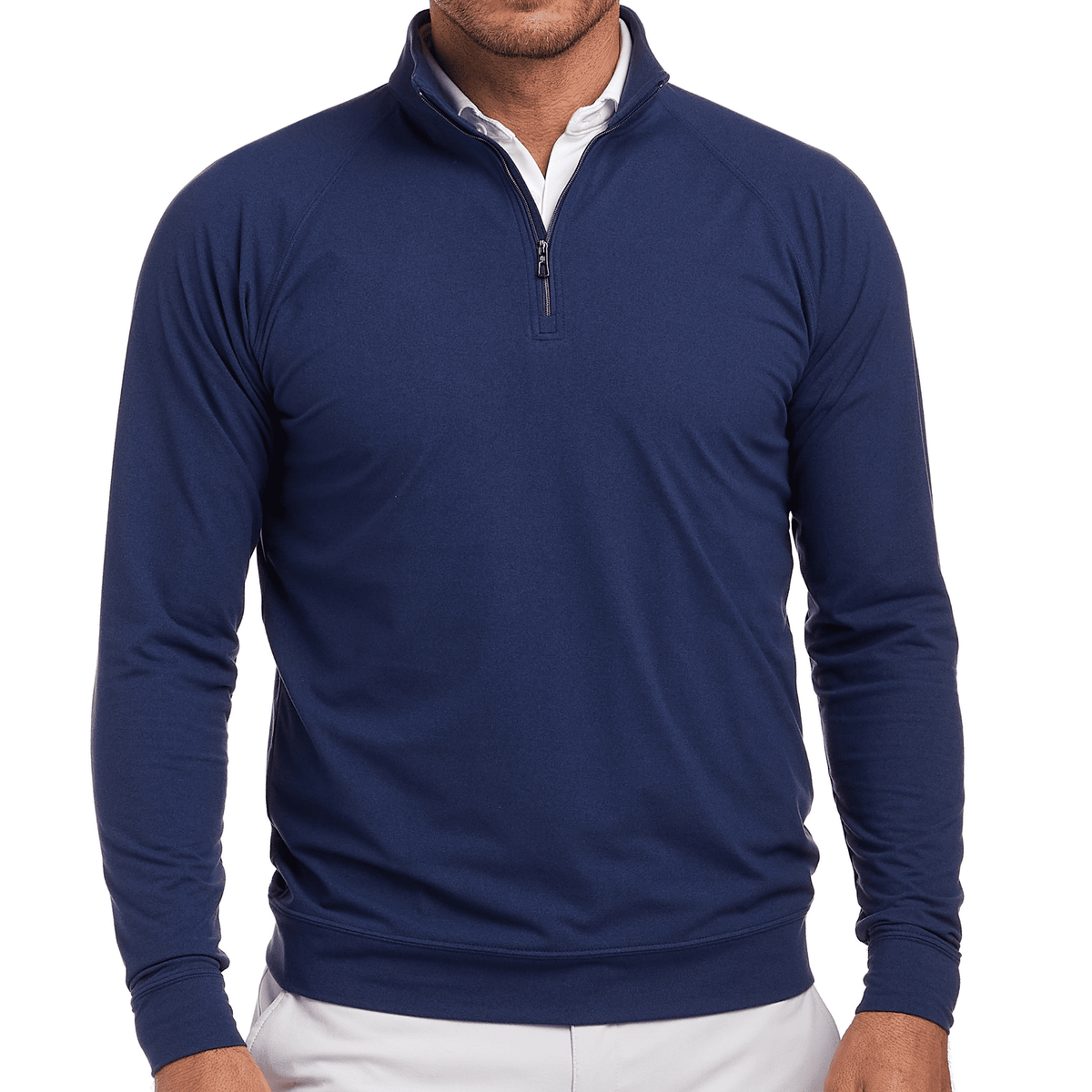 Holderness & Bourne The Westland 1/4 Zip Sweater Navy SMALL