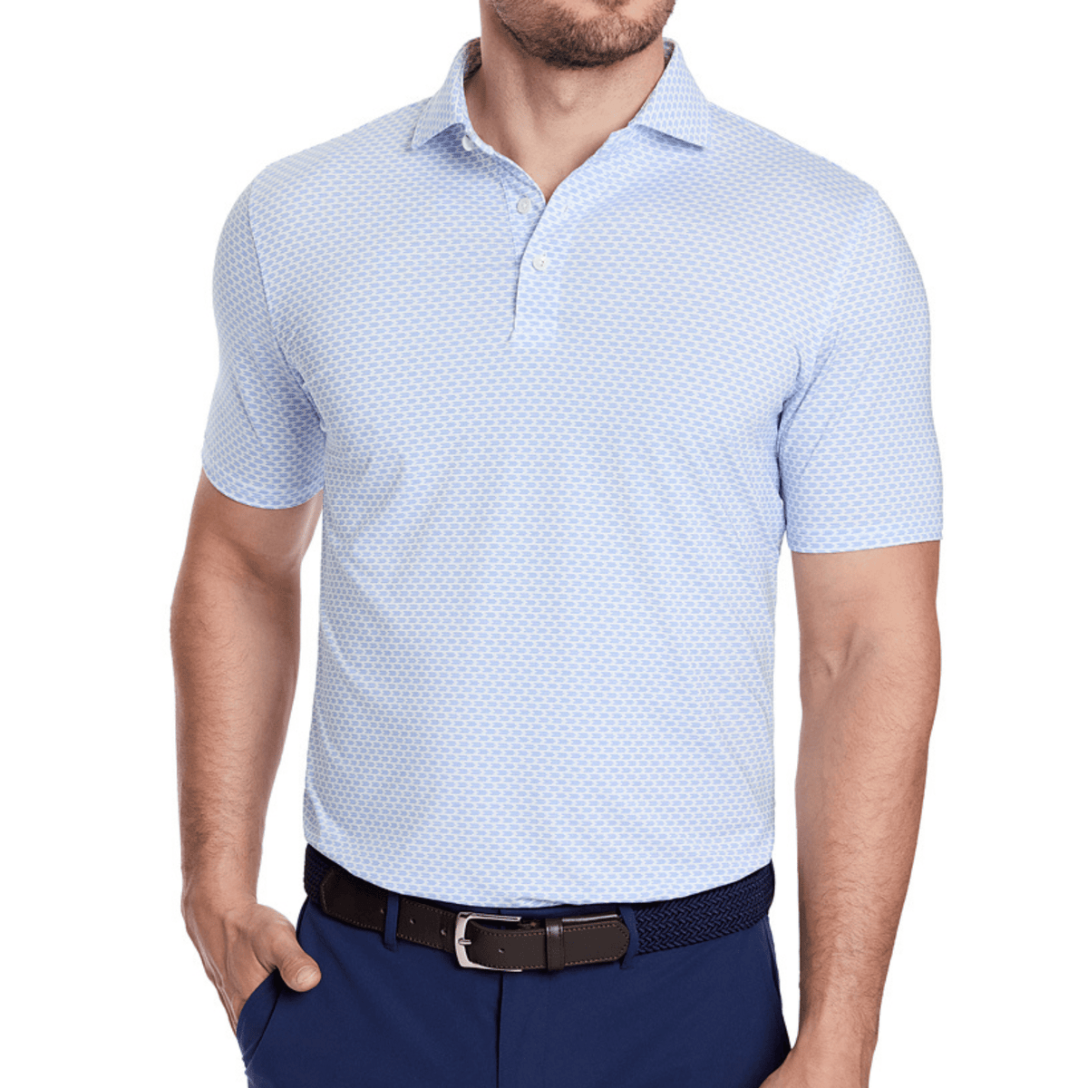 Holderness & Bourne The Wilcox Polo Skye Marlin Blue