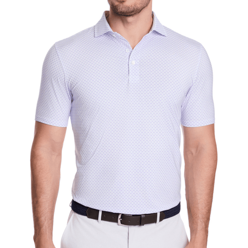 Holderness & Bourne The Wilcox Polo Scotch Pink Marlin Blue